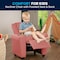 Flash Furniture Kids Recliner, 21-1/2" to 36-1/2" x 27", Upholstery Color: Pink DG-ULT-KID-PINK-GG - alternate 2